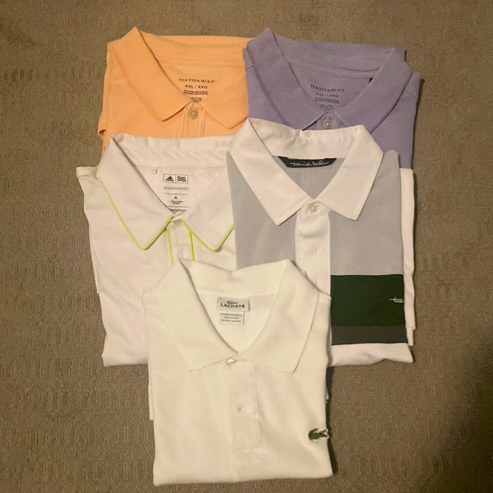 Bundle of 5 short sleeve collared shirts